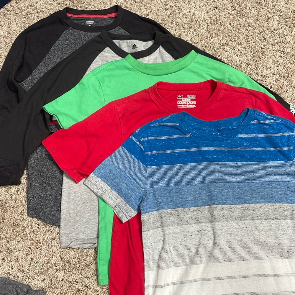 Pack of five (5) boys shirts - Size 8